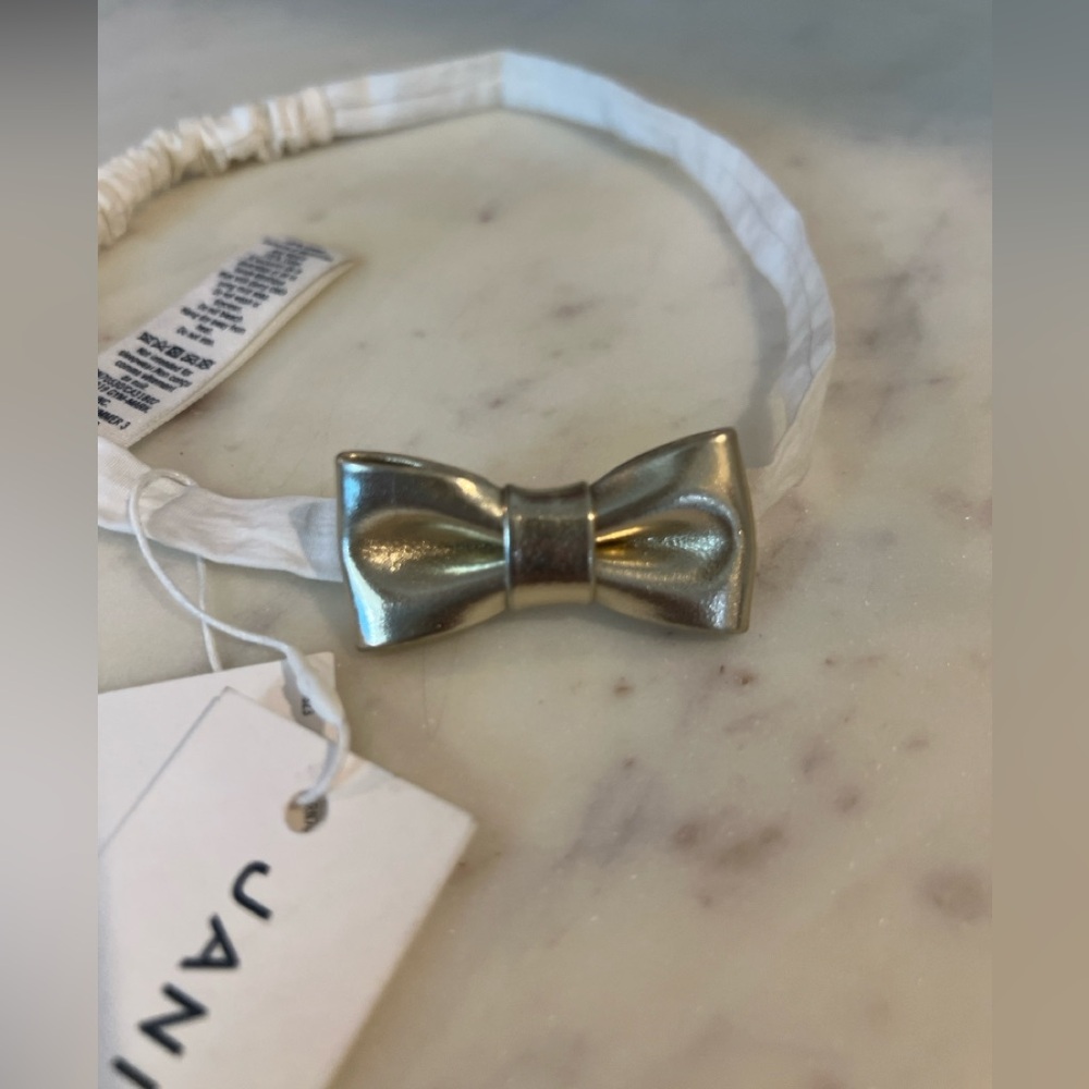 Janie and Jack Gold Bow Kids Headband